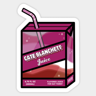 Cate Blanchett Juice Sticker